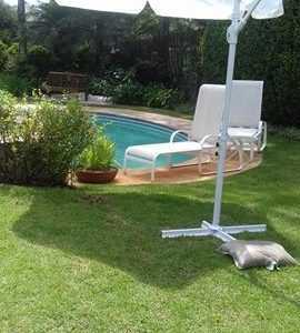 Ombrelone Lateral Branco