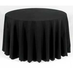Toalha Mesa Redonda Preta